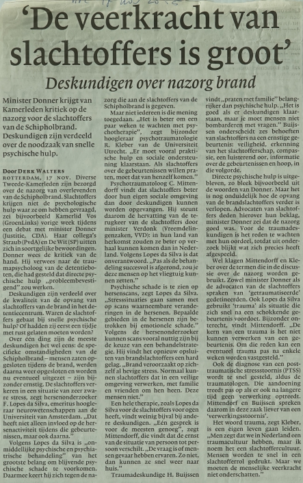 artikel – de veerkracht van slachttoffers is groot