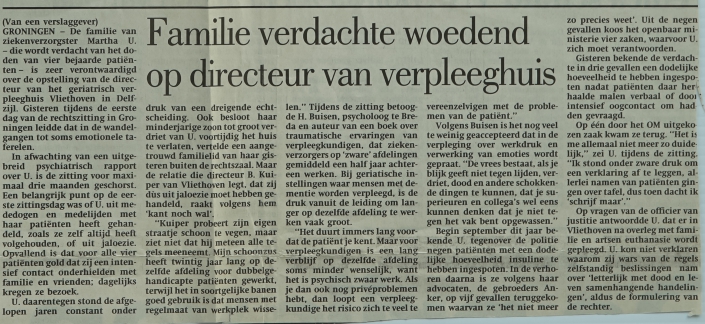 artikel – familie verdachte woedend op directeur van verpleeghuis