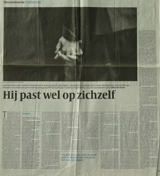 artikel – hij past wel op zichzelf