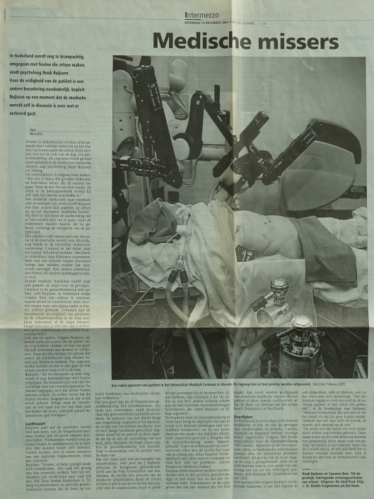 artikel – medische misser