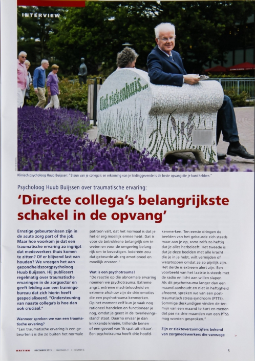 artikel traumatische ervaringen in de zorgsector A
