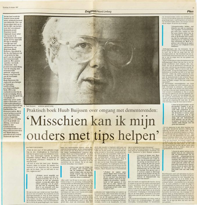 artikel (1987-10-10) -Dagblag voor NoordLimburg – Misschien kan ik mijn ouders met tips helpen-1